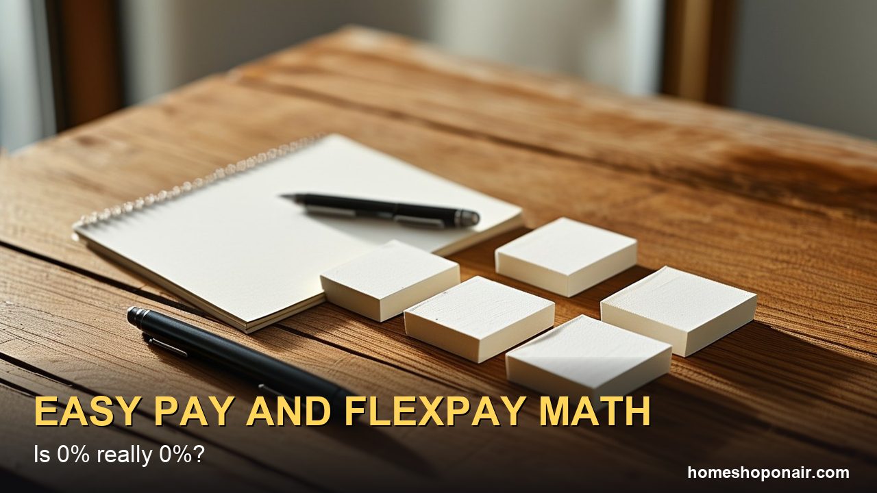 QVC Easy Pay and HSN FlexPay Explained: Is 0% Really 0%? (Total-Cost Math)