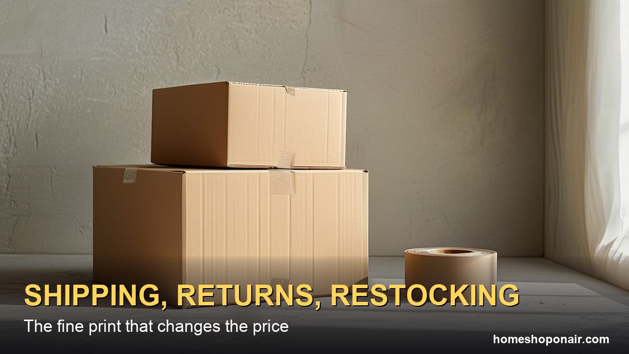QVC and HSN Shipping, Returns and Restocking: The Fine Print That Changes the Real Price